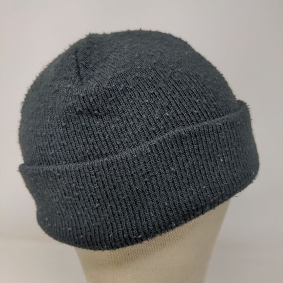 Carhartt Boys Knit Beanie Hat Black OSFM Youth Patch Logo Acrylic - Picture 6 of 11